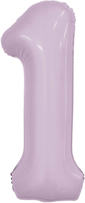 Ag (40''/102 см) Цифра, 1, Slim, Орхидея, в упаковке 1 шт.