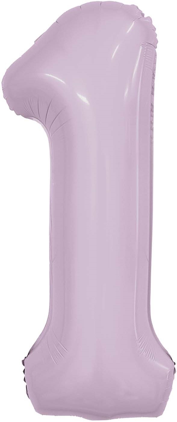 Ag (40''/102 см) Цифра, 1, Slim, Орхидея, в упаковке 1 шт.