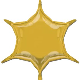 An (22''/56см) /Шестиконечник Металлик Gold