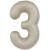 Fm (40''/102 см) Цифра, 3 Slim, Кремовый Латте, Матовый, 1 шт. в уп.