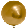 Fa (18''/46 см) Сфера 3D, Deco Bubble, Золото, Хром, 1 шт.