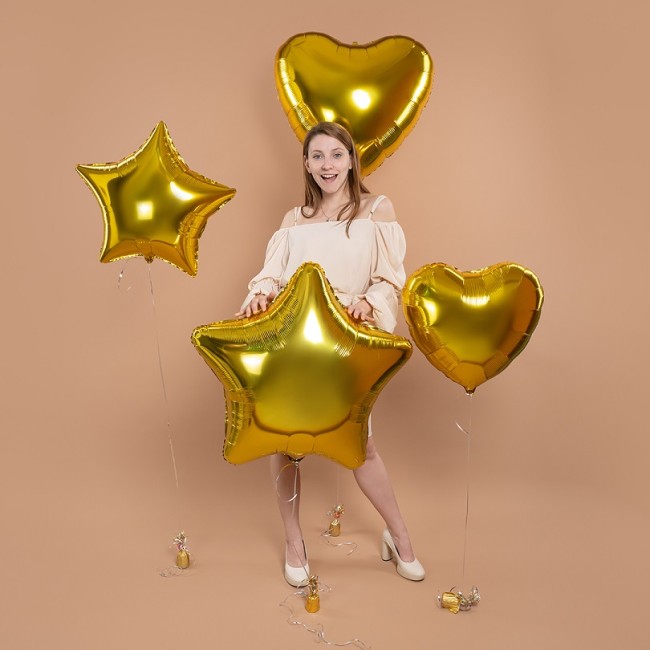 Fa (24''/61 см) Звезда, Золото, Металлик, 1 шт.