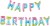 Набор шаров-букв (16''/41 см) Мини-, Надпись "Happy Birthday", Нежная радуга, Градиент, в упаковке