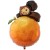 Вз (26''/66 см) ФИГУРА Чебурашка на апельсине, 1 шт.