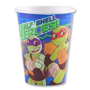 Стакан бум. Черепашки-Ниндзя HSH 266мл. 8шт/A