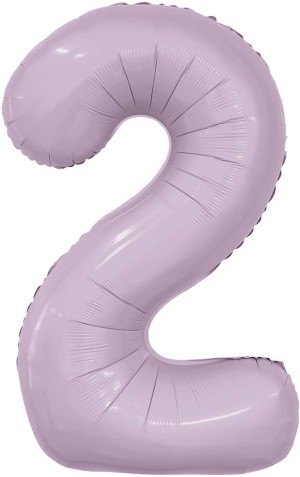 Ag (40''/102 см) Цифра, 2, Slim, Орхидея, в упаковке 1 шт.