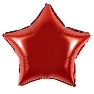 Fa (24''/61 см) Звезда, Красный, Металлик, 1 шт.