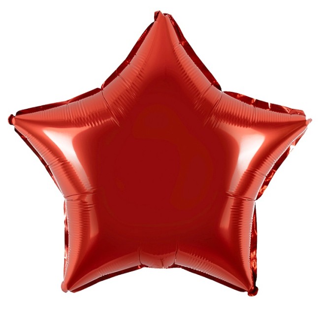 Fa (24''/61 см) Звезда, Красный, Металлик, 1 шт.