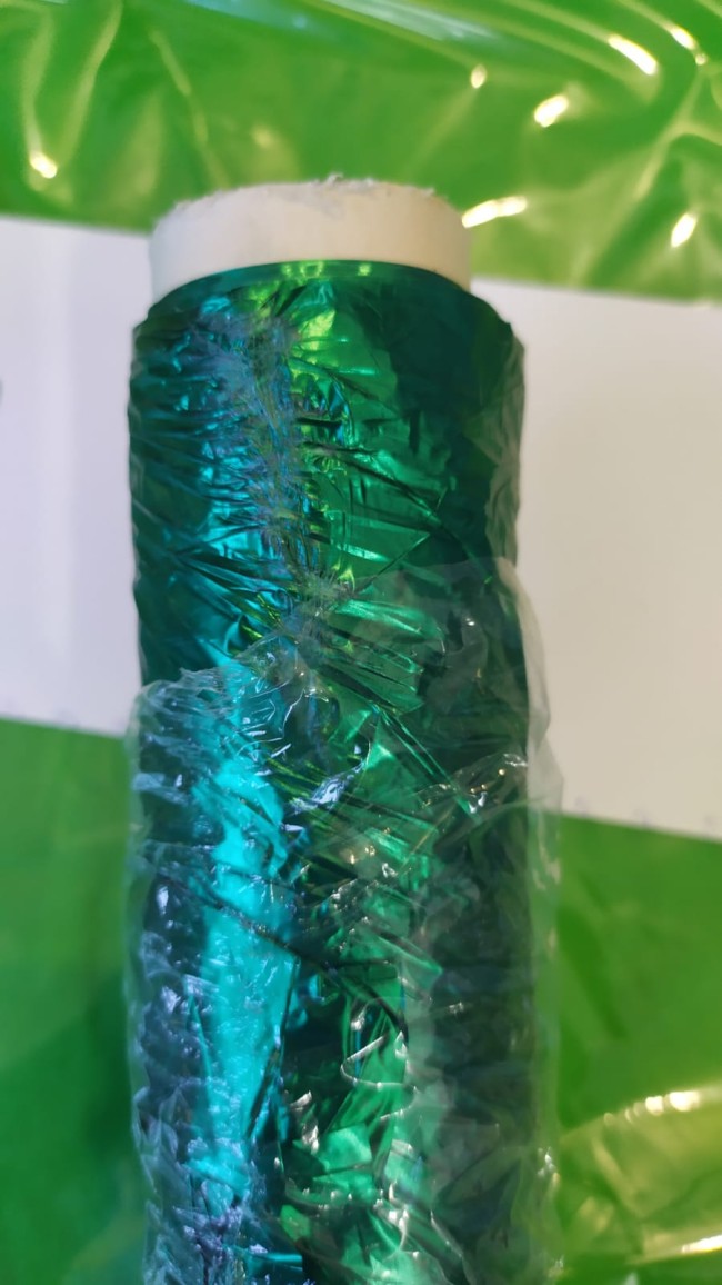 PP Полисилк металл зеленый 1м X 20м, повреждён