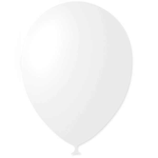 M (12''/30 см) Пастель White 100 шт шар латекс