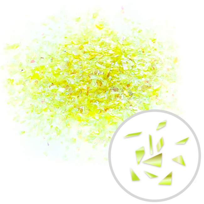 Конфетти Дробленые голографические Золотые, 250 гр.