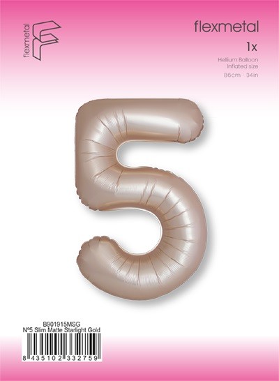 Fm (40''/102 см) Цифра, 5 Slim, Кремовый Латте, Матовый, 1 шт.