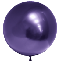 Fa (18''/46 см) Сфера 3D, Deco Bubble, Фиолетовый, Хром, 1 шт.