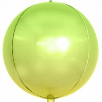Fa (24''/61 см) Сфера 3D, Светло-зеленый, Градиент, 1 шт.