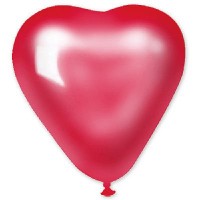 Gm Сердце (16"/41 см) Металлик Красное  (25 шт.)
