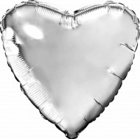 Ag (30"/76 см) Сердце, Серебро, 1 шт. в упак.