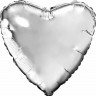 Ag (30"/76 см) Сердце, Серебро, 1 шт. в упак.
