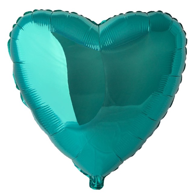 Fm (18''/45 см) /СЕРДЦЕ Металлик Turquoise, 1 шт.
