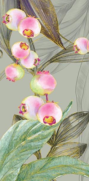 Конверты для денег Изящные листья, 5 шт.