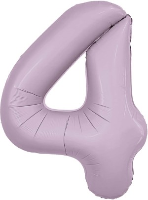 Ag (40''/102 см) Цифра, 4, Slim, Орхидея, в упаковке 1 шт.