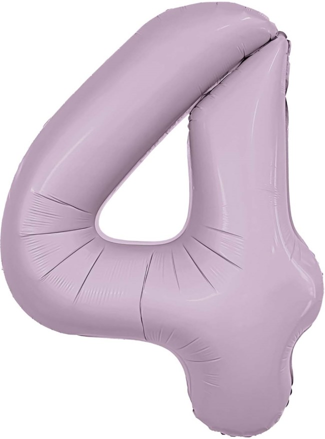 Ag (40''/102 см) Цифра, 4, Slim, Орхидея, в упаковке 1 шт.
