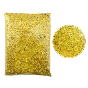 Глиттер "Блестки" лазерный Золотой, 0,6 мм, 100 г.