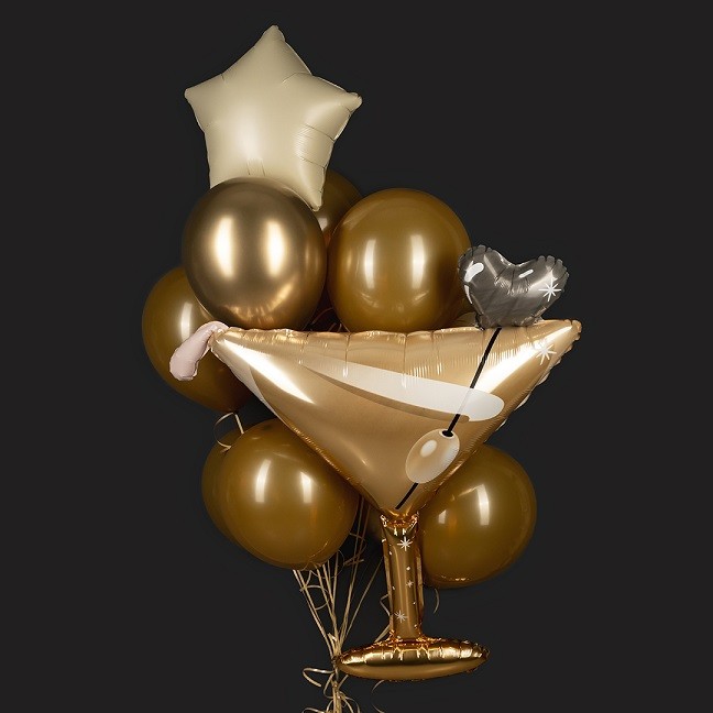 Fa (47''/119 см) Фигура, Бокал Мартини, Золото, 1 шт.