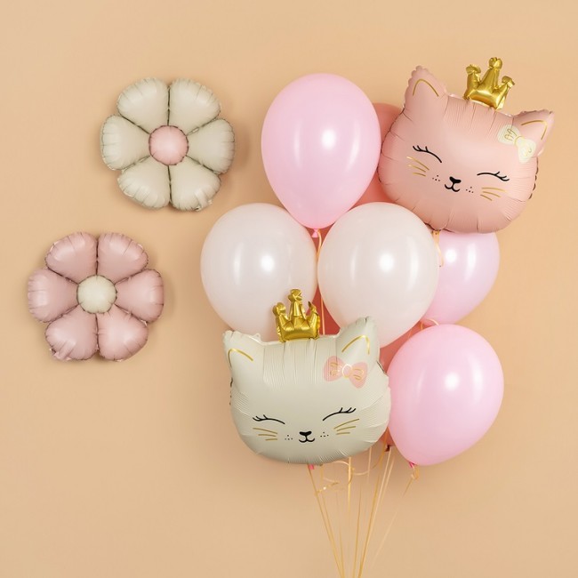 Fa (24''/61 см) Цветок, Ромашка (надув воздухом), Кремовый, Сатин, 1 шт.