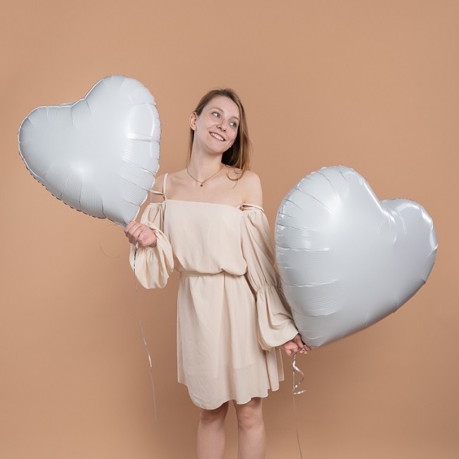 Fa (24''/61 см) Сердце, Белый, 1 шт.