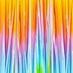 Занавес Дождик Нежная радуга, Матовый, 100*200 см, 1 шт.