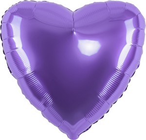Fm (18''/45 см) /СЕРДЦЕ Металлик Lilac, 1 шт.