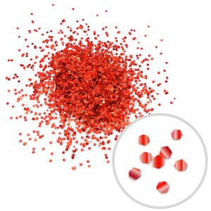 Глиттер "Блестки" лазерный Красный, 0,6 мм, 100 г.