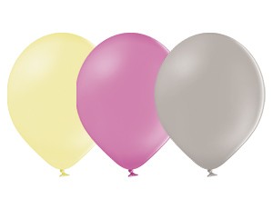 Вb (14''/35 см) Пастель ассорти Экстра MACARON (50 шт.)