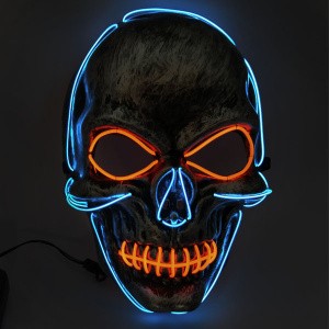 Y Маска c подсветкой Череп Blue/Red