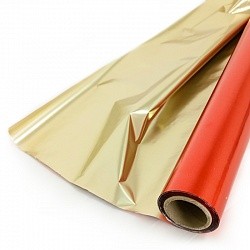 Полисилк (1*20 м) Красный/Золото, 1 шт.