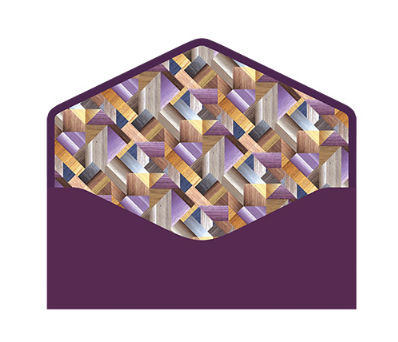 Конверты для денег, С Днем Рождения!, Фиолетовый, Металлик, 10 шт.