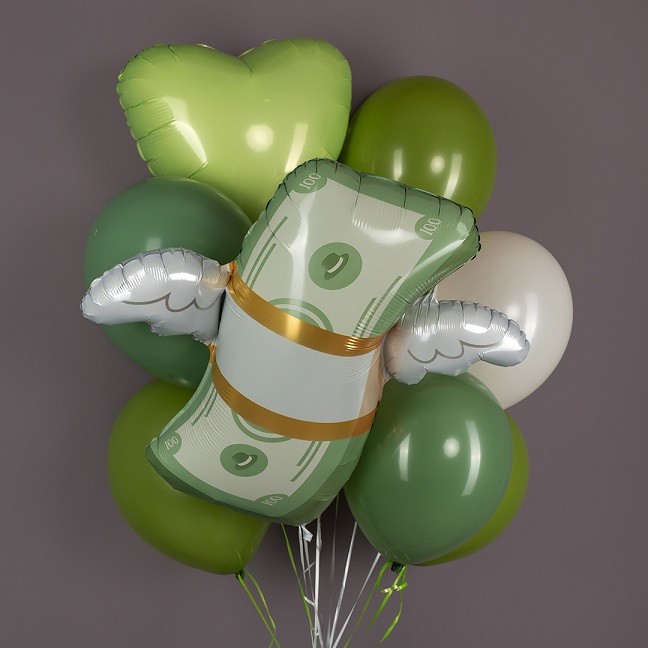 Fa (31''/79 см) Фигура, Деньги с крыльями, 1 шт. в уп.