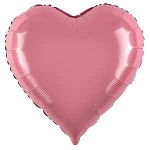 Fa (24''/61 см) Сердце, Розовый, 1 шт.