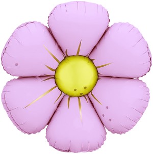 Fa (25''/64 см) Цветок, Ромашка (надув воздухом), Сиреневый, Сатин, 1 шт.