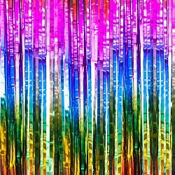 Занавес Дождик Радужный, Градиент, 100*200 см, 1 шт.