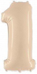 Fm (40''/102 см) Цифра, 1, Кремовый, 1 шт.