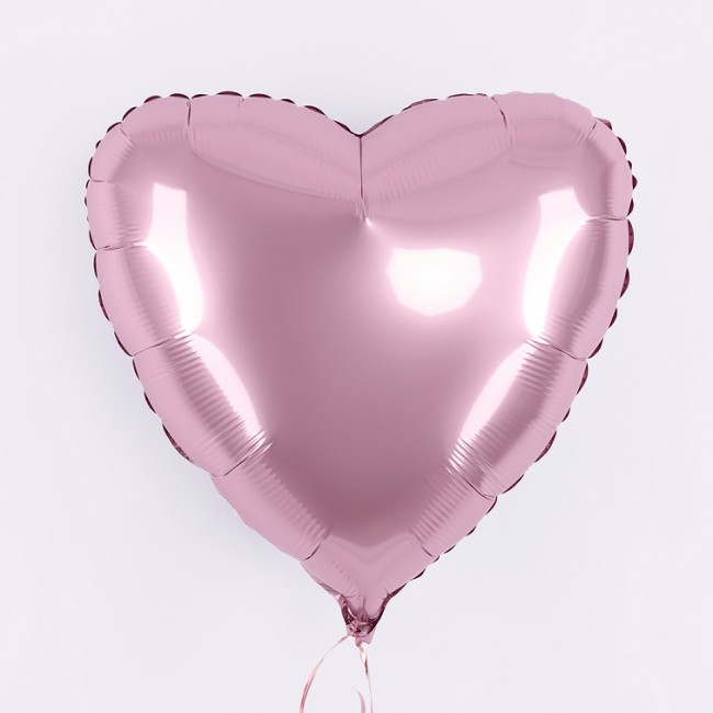 Fm (18''/45 см) /СЕРДЦЕ Пастель Pink, 1 шт.