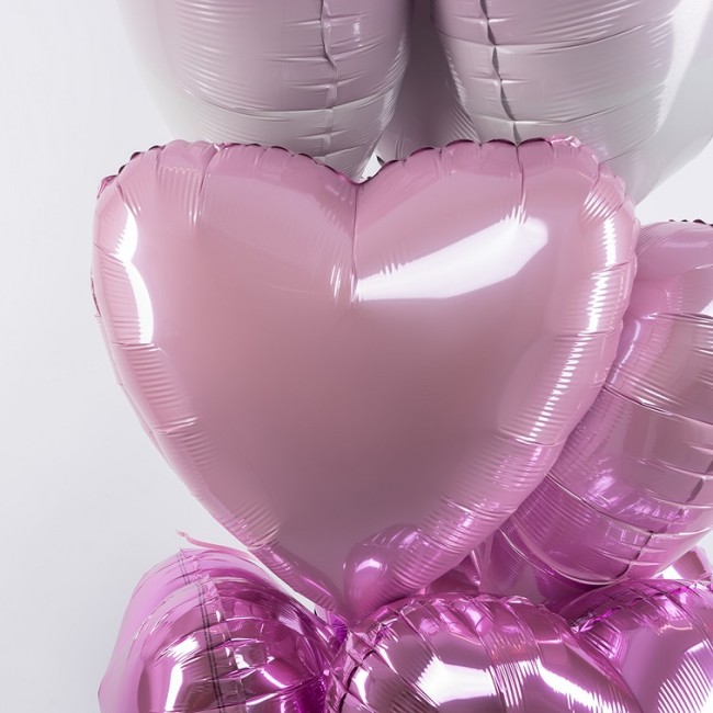 Fm (18''/45 см) /СЕРДЦЕ Пастель Pink, 1 шт.