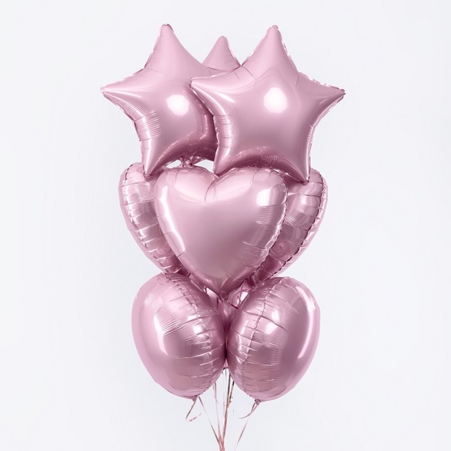 Fm (18''/45 см) /СЕРДЦЕ Пастель Pink, 1 шт.