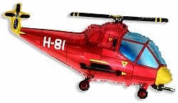 Fm (38''/97см) /Фигура Вертолет, Красный, 1 шт.