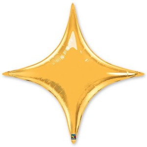 Q (20''/51см) /ЗВЕЗДА 4х-конечная Gold, 1 шт.