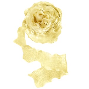 Лента тканевая (4 см*9,14 м) Нежная волна, Нежно-желтый, 1 шт.