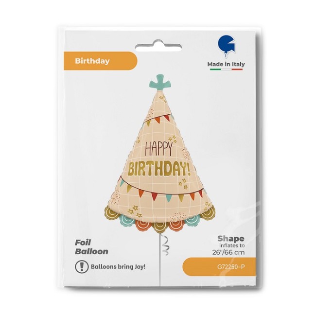 Gr (26''/66 см) Фигура, Праздничный колпачок, 1 шт. в уп.