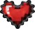 Fa (20''/51 см) Сердце, Пиксельное сердце, Красный, 1 шт.
