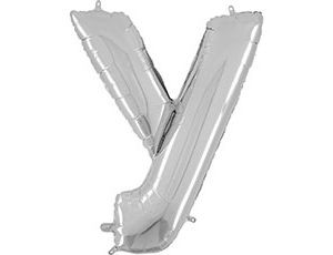 Gr БУКВА "У" (26"/66 см) Silver (1 шт.)